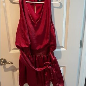 Red Silk Dress